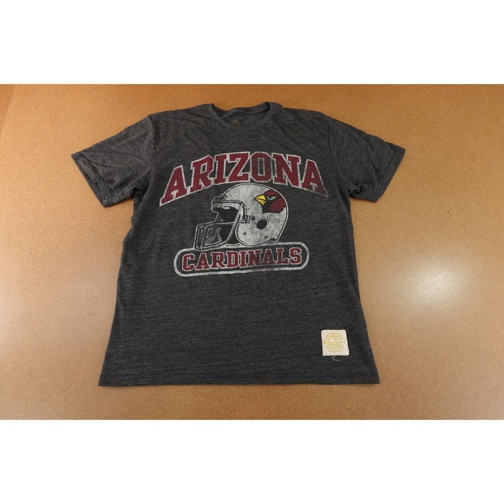 Arizona Cardinals Retro Sport Mens Size Medium Charcoal Short Sleeve Graphic Tee